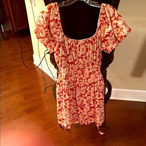American Eagle Outfitters Floral Red Dress